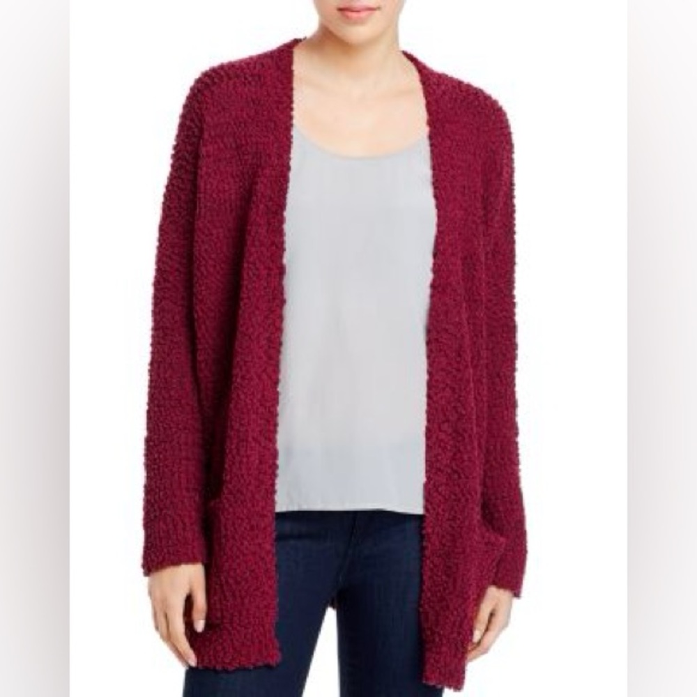CUPIO Textured Knit Open Front Cardigan